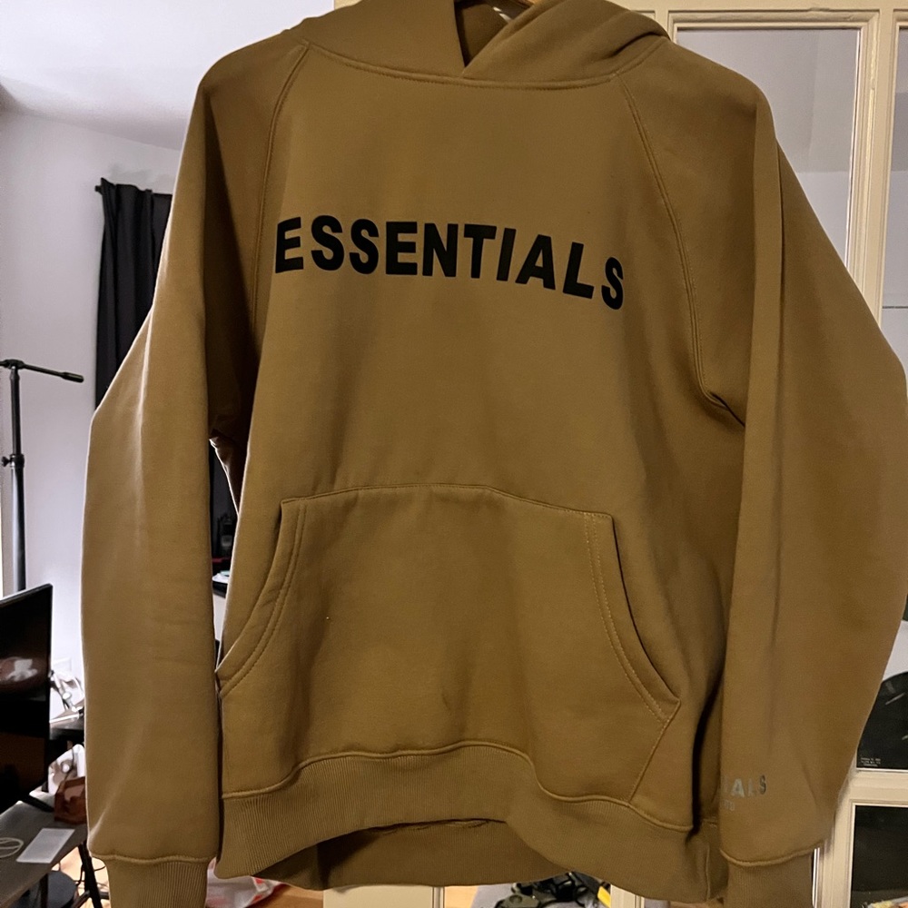 Tan essential hoodie